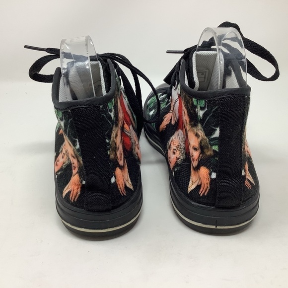 The Golden Girls Black High Top Sneakers Size 8 - Picture 3 of 6